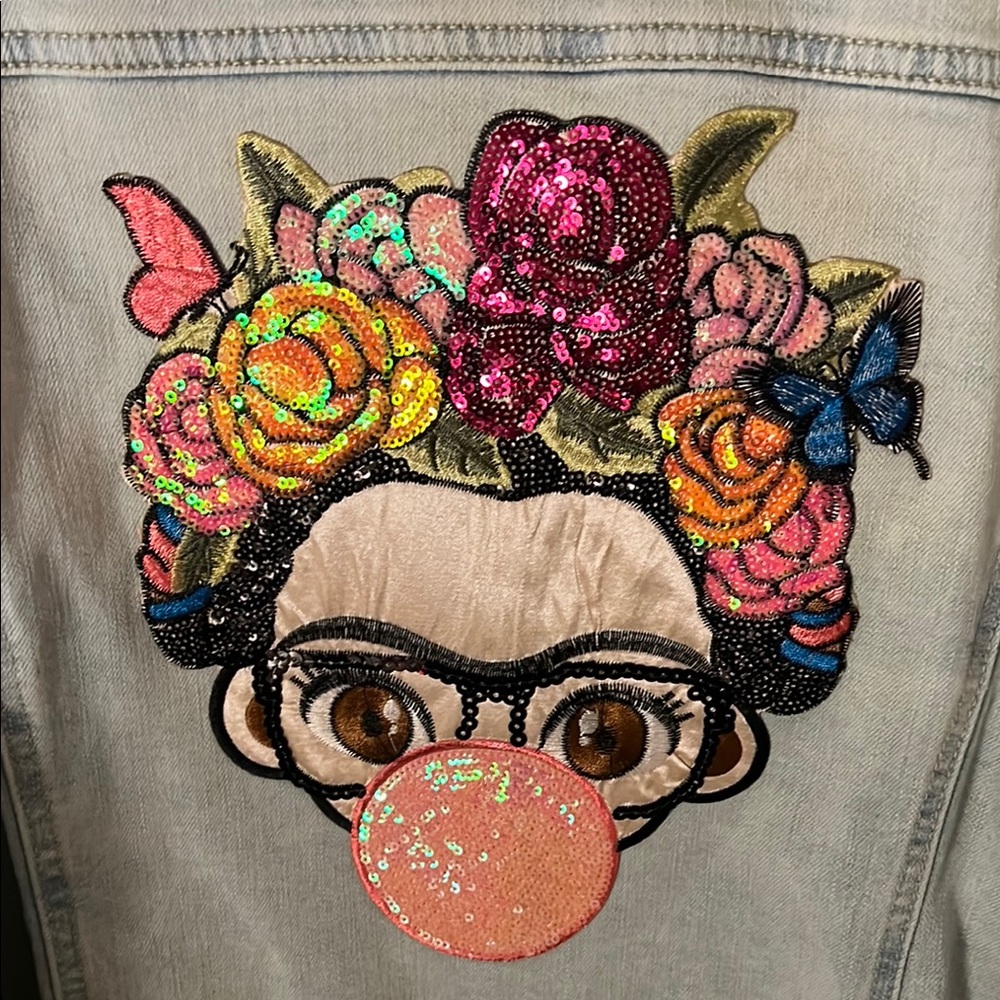 Time and Tru Gray Jean Jacket